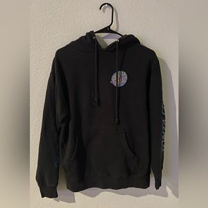 Santa Cruz Spill Dot Black Hoodie